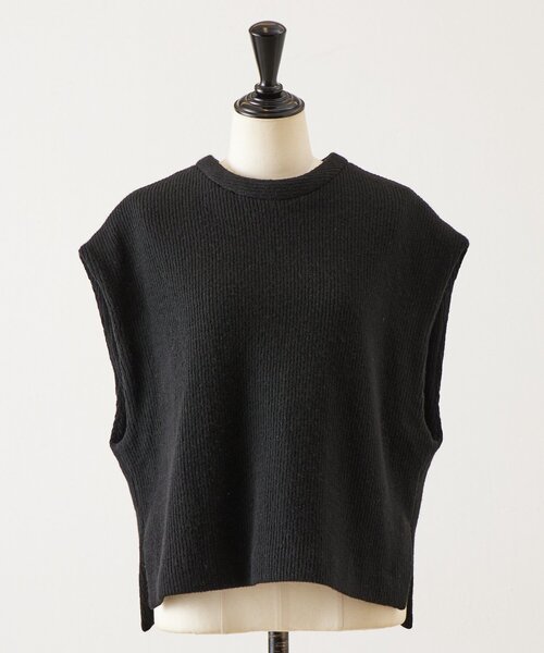 BEARDSLEY（ビアズリー）の「ジレセットシャツ（シャツ/ブラウス・レディース・ライトグレー/ブラック/オフホワイト・FREE）」の6枚目の写真