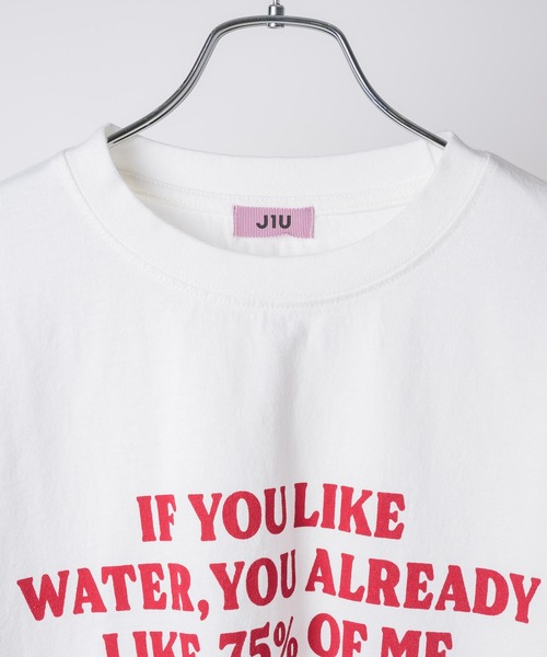 J1U by LA BELLE ETUDE(ジユウバイラベルエチュード)の「IF YOU LIKE Long Tee(Tシャツ/カットソー・レディース・ブルー/チャコールグレー/レッド・0/1)」の21枚目の写真