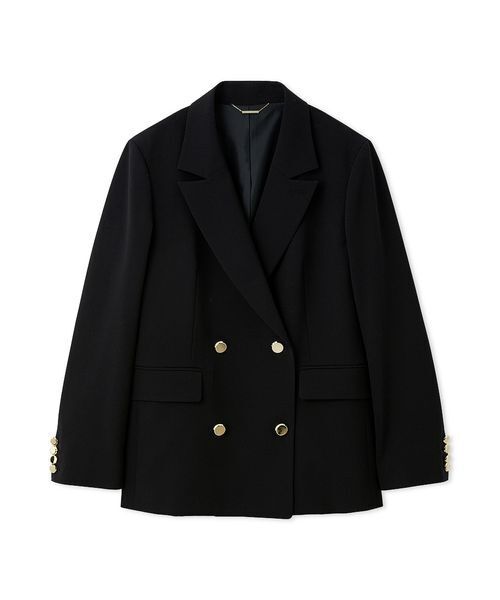 FRAY I.D（フレイアイディー）の「ダブルブレストシンプルジャケット／ウォッシャブル（テーラードジャケット・レディース・グレー/ライトブルー/ベージュ/ネイビー・0/1）」の4枚目の写真