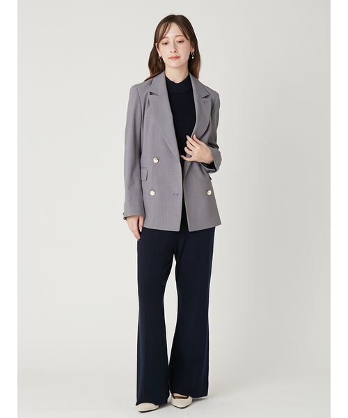 FRAY I.D（フレイアイディー）の「ダブルブレストシンプルジャケット／ウォッシャブル（テーラードジャケット・レディース・グレー/ライトブルー/ベージュ/ネイビー・0/1）」の15枚目の写真