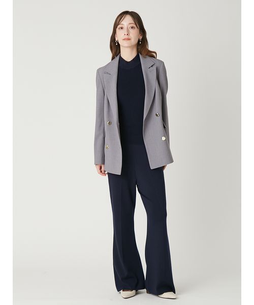 FRAY I.D（フレイアイディー）の「ダブルブレストシンプルジャケット／ウォッシャブル（テーラードジャケット・レディース・グレー/ライトブルー/ベージュ/ネイビー・0/1）」の18枚目の写真