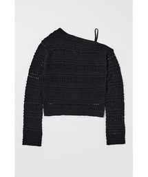 MOUSSY（マウジー）の「【26年SS新作】RANDOM STRIPE OFF SHOULDER トップス（ニット/セーター）」
