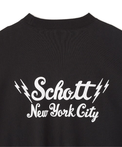 schott(ショット)の「Schott/ショット/CREW SWEAT/クルー スウェット(スウェット・メンズ・ブラック・L/M/XL)」の4枚目の写真