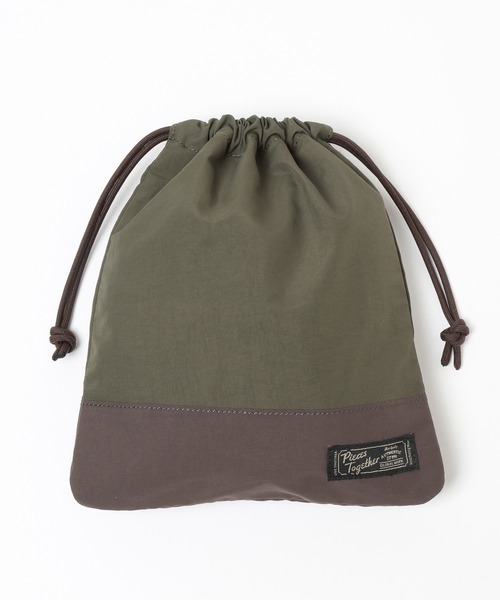 GLOBAL WORK（グローバルワーク）の「洗えるスクール巾着M/641388（ポーチ・キッズ・グレー系その他3/グリーン/ピンク/ホワイト/ブルー系その他4/その他/グレー系その他/ライトブルー/ブラック/カーキ・FREE）」の5枚目の写真