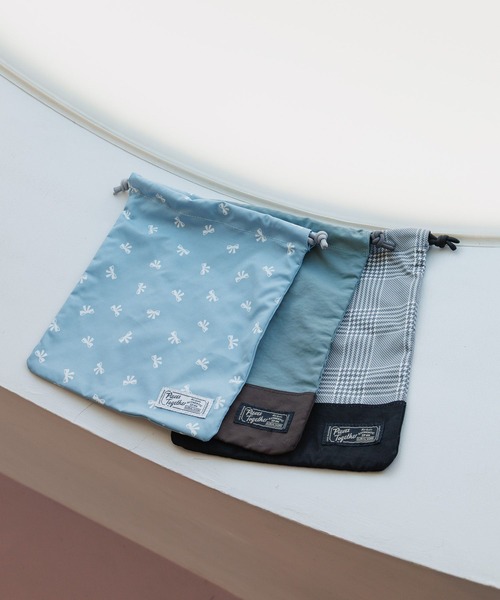 GLOBAL WORK（グローバルワーク）の「洗えるスクール巾着M/641388（ポーチ・キッズ・グレー系その他3/グリーン/ピンク/ホワイト/ブルー系その他4/その他/グレー系その他/ライトブルー/ブラック/カーキ・FREE）」の19枚目の写真