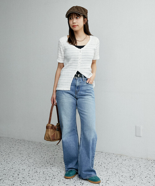 Levi's（リーバイス）の「Levi's/リーバイス LOOSE BOOT/ルーズ ブーツカット デニム（デニムパンツ・レディース・サックスブルー/ブラック/ブルー・25/26/27）」の5枚目の写真