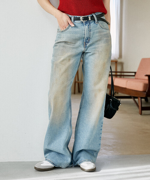 Levi's（リーバイス）の「Levi's/リーバイス LOOSE BOOT/ルーズ ブーツカット デニム（デニムパンツ・レディース・サックスブルー/ブラック/ブルー・25/26/27）」の15枚目の写真