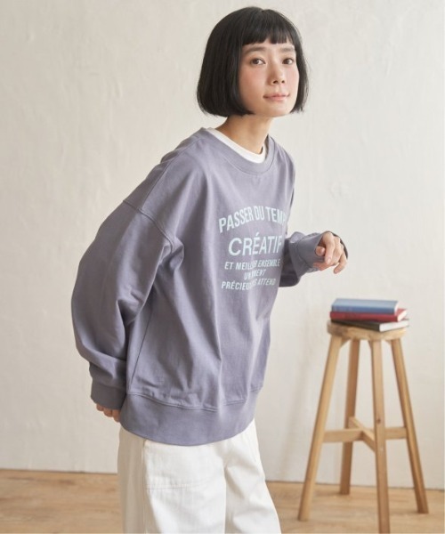 LBC（エルビーシー）の「コットンロゴトレーナーTEE（Tシャツ/カットソー・レディース・ホワイト/ミント/チャコール/ブラウン系その他・M）」の12枚目の写真