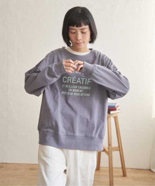 LBC（エルビーシー）の「コットンロゴトレーナーTEE（Tシャツ/カットソー・レディース・ホワイト/ミント/チャコール/ブラウン系その他・M）」の13枚目の写真