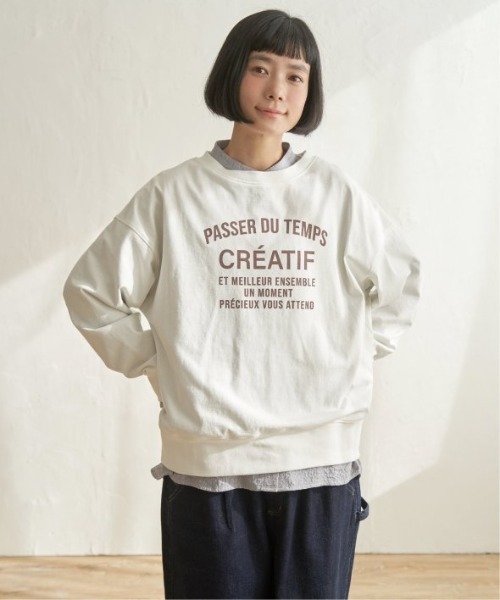 LBC（エルビーシー）の「コットンロゴトレーナーTEE（Tシャツ/カットソー・レディース・ホワイト/ミント/チャコール/ブラウン系その他・M）」の16枚目の写真