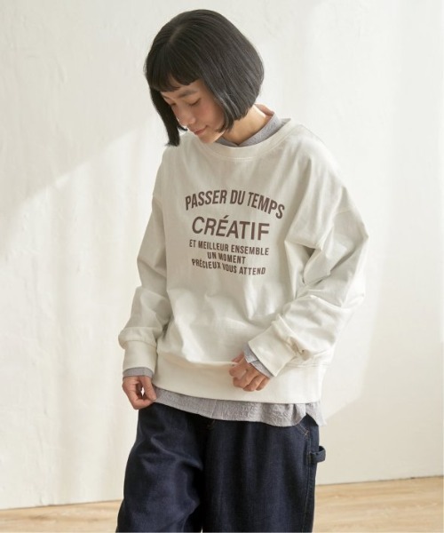 LBC（エルビーシー）の「コットンロゴトレーナーTEE（Tシャツ/カットソー・レディース・ホワイト/ミント/チャコール/ブラウン系その他・M）」の14枚目の写真