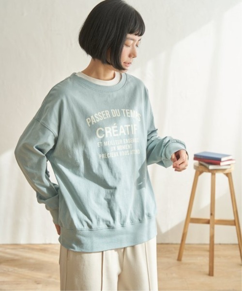 LBC（エルビーシー）の「コットンロゴトレーナーTEE（Tシャツ/カットソー・レディース・ホワイト/ミント/チャコール/ブラウン系その他・M）」の18枚目の写真