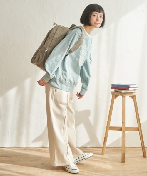 LBC（エルビーシー）の「コットンロゴトレーナーTEE（Tシャツ/カットソー・レディース・ホワイト/ミント/チャコール/ブラウン系その他・M）」の21枚目の写真