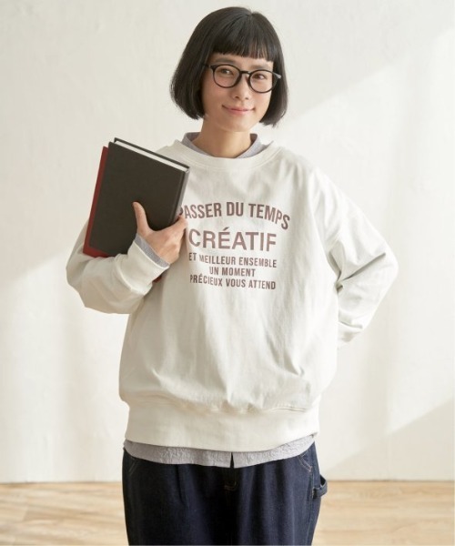 LBC（エルビーシー）の「コットンロゴトレーナーTEE（Tシャツ/カットソー・レディース・ホワイト/ミント/チャコール/ブラウン系その他・M）」の11枚目の写真