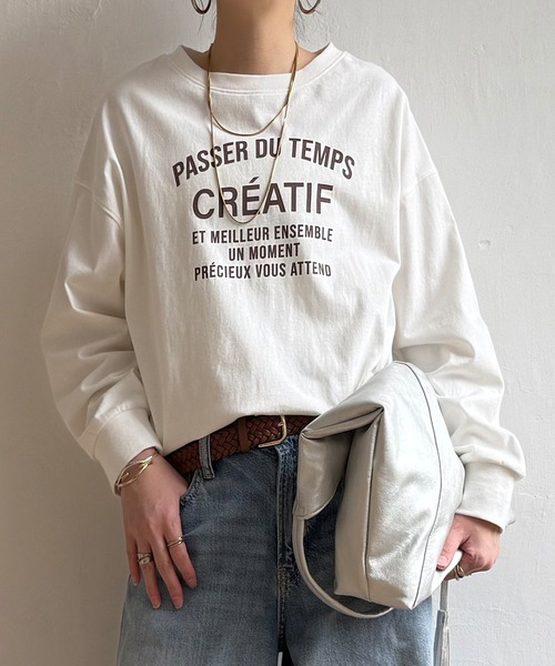 LBC(エルビーシー)の「コットンロゴオーバーサイズトレーナーTEE(Tシャツ/カットソー・レディース・ホワイト/ミント/チャコール/ブラウン系その他・M)」の15枚目の写真
