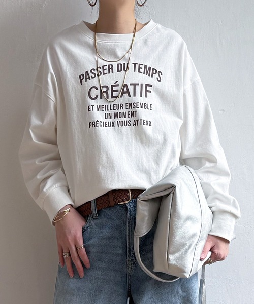 LBC(エルビーシー)の「コットンロゴオーバーサイズトレーナーTEE(Tシャツ/カットソー・レディース・ホワイト/ミント/チャコール/ブラウン系その他・M)」の19枚目の写真