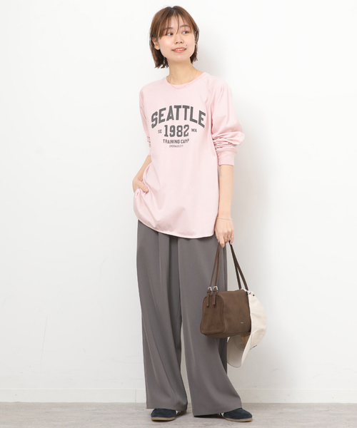 ラグランスリーブカレッジロングスリーブTEE（Tシャツ/カットソー