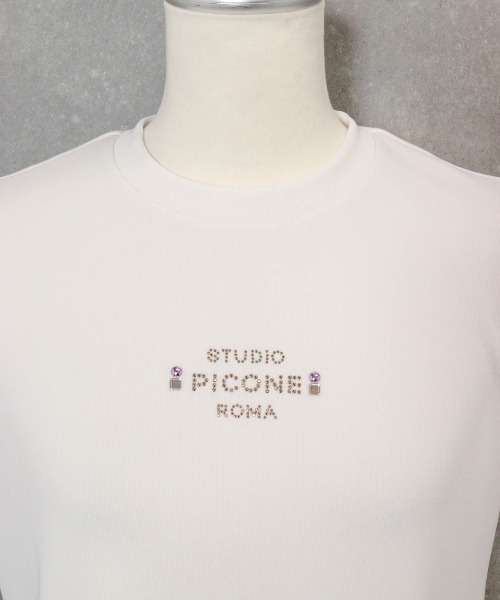 STUDIO PICONE(スタジオピッコーネ)の「ストーンロゴリブノースリプルオーバー(タンクトップ・レディース・ブラック/ホワイト・LL/L/M)」の19枚目の写真
