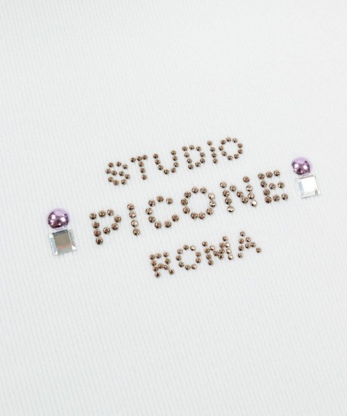 STUDIO PICONE(スタジオピッコーネ)の「ストーンロゴリブノースリプルオーバー(タンクトップ・レディース・ブラック/ホワイト・LL/L/M)」の20枚目の写真