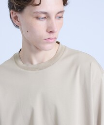 KNIT COLLAR コットンポンチ クルーネック半袖Tシャツ / リラックスフィット