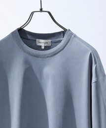 KNIT COLLAR コットンポンチ クルーネック半袖Tシャツ / リラックスフィット