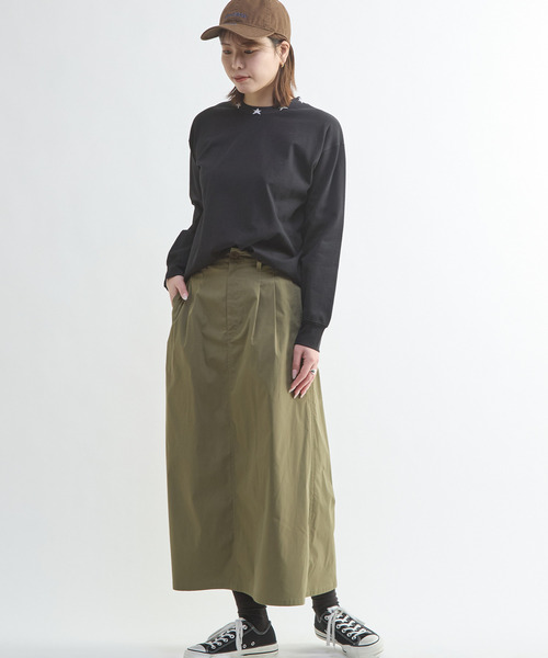 CONVERSE TOKYO（コンバーストウキョウ）の「STAR NECK LONGSLEEVE TEE（Tシャツ/カットソー・レディース・ホワイト/ブラック・FREE）」の11枚目の写真