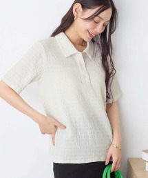 Viola e Viola（ヴィオラエヴィオラ）の「ポコポコ素材ポロトップス（ポロシャツ）」