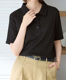 Viola e Viola（ヴィオラエヴィオラ）の「ポコポコ素材ポロトップス（ポロシャツ）」