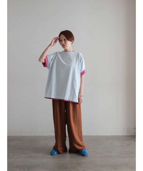 FIL DE FER（フィルデフェール）の「TRジャガード　イージーパンツ（その他パンツ・レディース・オレンジ・FREE）」の12枚目の写真