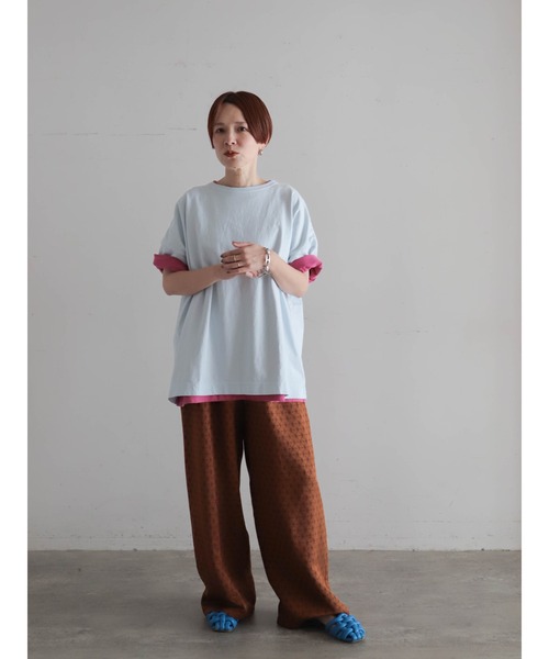 FIL DE FER（フィルデフェール）の「TRジャガード　イージーパンツ（その他パンツ・レディース・オレンジ・FREE）」の15枚目の写真