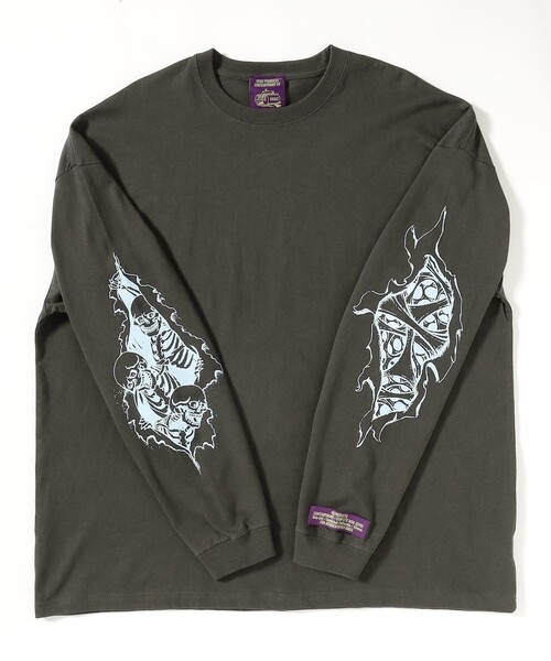 BEAMS T(ビームスティー)の「HOAX PRODUCTS / Beyond L/S Tee(Tシャツ/カットソー・メンズ・チャコールグレー・L/XL/M)」の4枚目の写真