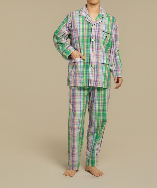 POLO RALPH LAUREN（ポロ ラルフ ローレン）の「【POLO RALPH LAUREN】グリーンデールチェック パジャマ（ルームウェア/パジャマ・メンズ・グリーン・L/M）」の4枚目の写真