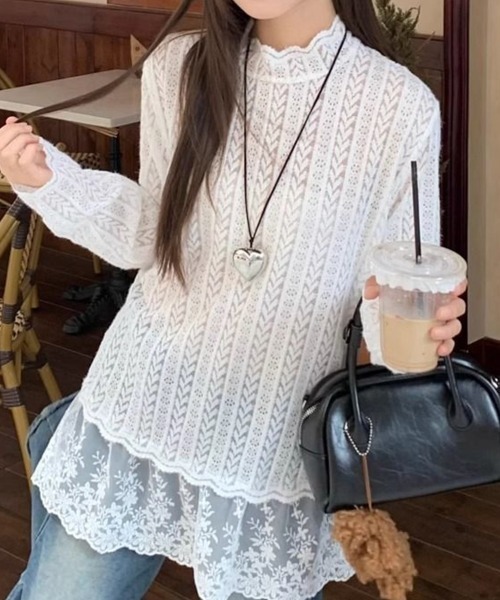 Flugge(フラッジー)の「裾フリルレーストップス(その他トップス・レディース・ホワイト・LARGE/MEDIUM)」の7枚目の写真