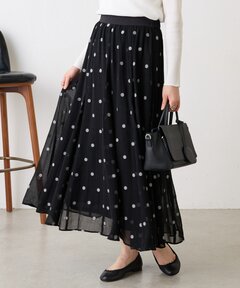 スクエア フラワー ジャガード スカート（スカート）｜UNITED ARROWS