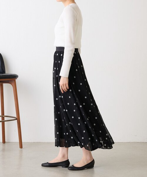 BEARDSLEY(ビアズリー)の「シアードットジャガードスカート(スカート・レディース・ブラック・FREE)」の7枚目の写真