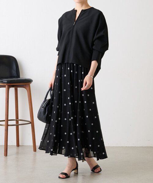 BEARDSLEY(ビアズリー)の「シアードットジャガードスカート(スカート・レディース・ブラック・FREE)」の13枚目の写真