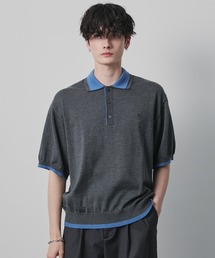 CIYOT（シヨウト）の「【CIYOT】ダブルカラー レイヤード 半袖ニットポロシャツ（ポロシャツ）」