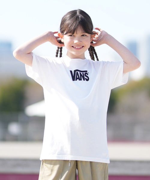 VANS（バンズ）の「VANS/バンズ キッズ 半袖 Tシャツ ドロップVロゴ VN000T4V（Tシャツ/カットソー・キッズ・ブラック/ホワイト・140cm/130cm/150cm）」の13枚目の写真