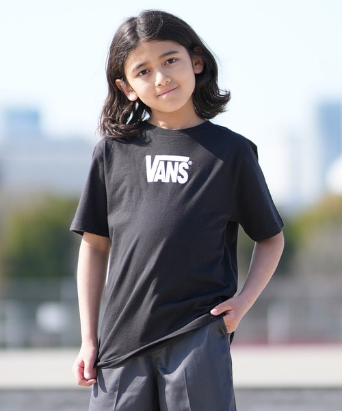 VANS（バンズ）の「VANS/バンズ キッズ 半袖 Tシャツ ドロップVロゴ VN000T4V（Tシャツ/カットソー・キッズ・ブラック/ホワイト・140cm/130cm/150cm）」の9枚目の写真
