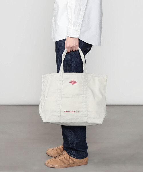 DANTON(ダントン)の「DANTON | キャンバス マルシェバッグ MONTORGUEIL UNISEX(トートバッグ・レディース・ブラック/ベージュ/サックスブルー/アイボリー/グレー・-)」の1枚目の写真