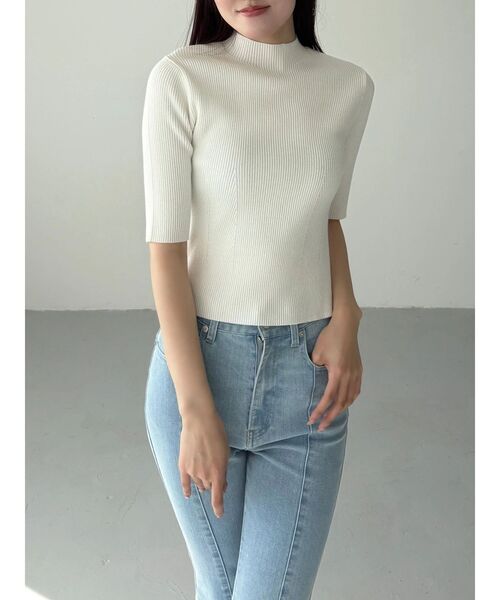 MERCURYDUO(マーキュリーデュオ)の「ストレッチブーツカットデニムパンツ(デニムパンツ・レディース・ライトブルー/ブルー・SMALL/MEDIUM)」の10枚目の写真