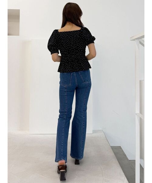 MERCURYDUO(マーキュリーデュオ)の「ストレッチブーツカットデニムパンツ(デニムパンツ・レディース・ライトブルー/ブルー・SMALL/MEDIUM)」の19枚目の写真