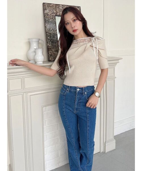 MERCURYDUO(マーキュリーデュオ)の「ストレッチブーツカットデニムパンツ(デニムパンツ・レディース・ライトブルー/ブルー・SMALL/MEDIUM)」の20枚目の写真