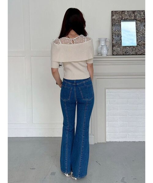 MERCURYDUO(マーキュリーデュオ)の「ストレッチブーツカットデニムパンツ(デニムパンツ・レディース・ライトブルー/ブルー・SMALL/MEDIUM)」の22枚目の写真