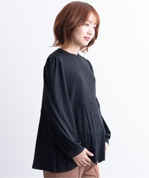 SweetMommy | フロントジップ ペプラムトップス [マタニティ 授乳 産前産後](マタニティウェア/グッズ)