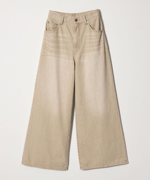 EMMEL REFINES(エメルリファインズ)の「<EMMEL REFINES>EM ソフト ワイド DNM パンツ(デニムパンツ・レディース・オフホワイト/ベージュ・S/M)」の1枚目の写真