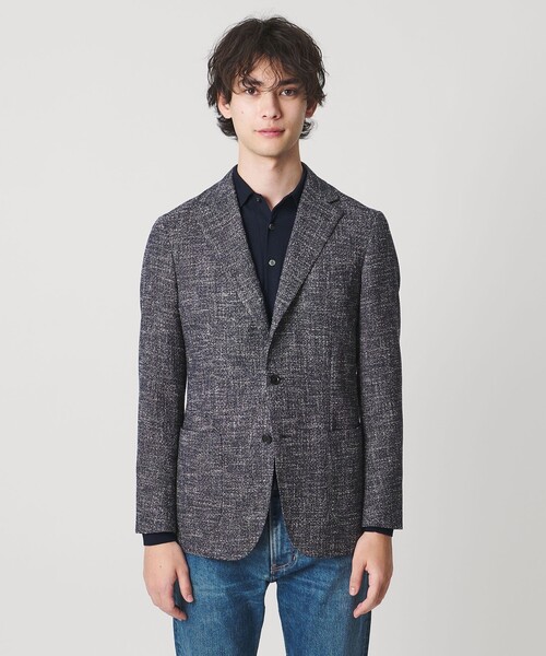 UNITED ARROWS（ユナイテッドアローズ）の「ファンシーツイード シングル 3ボタン テーラード ジャケット C-MODEL（テーラードジャケット・メンズ・ロイヤルブルー・46/50/48）」の3枚目の写真