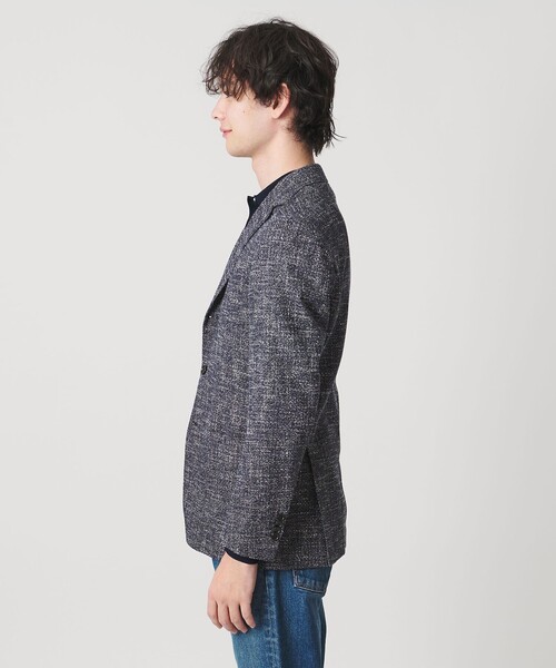 UNITED ARROWS（ユナイテッドアローズ）の「ファンシーツイード シングル 3ボタン テーラード ジャケット C-MODEL（テーラードジャケット・メンズ・ロイヤルブルー・46/50/48）」の4枚目の写真