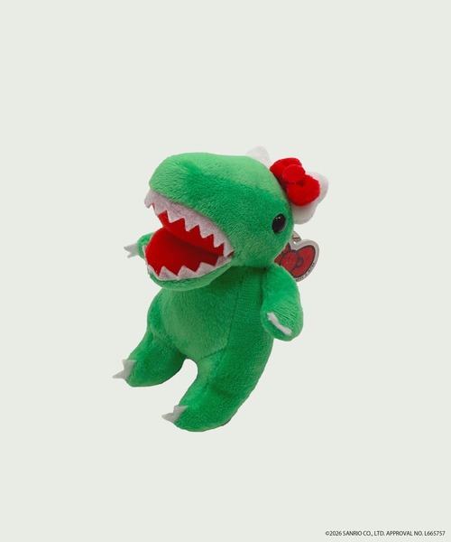m:rex】ハローキティコラボ ぬいぐるみキーホルダー（ミニレックス