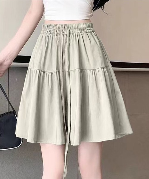 SallyLunn（サリーラン）の「切替ギャザースカート（スカート・レディース・ブラック/ベージュ/ライトグレー・LARGE/MEDIUM）」の3枚目の写真